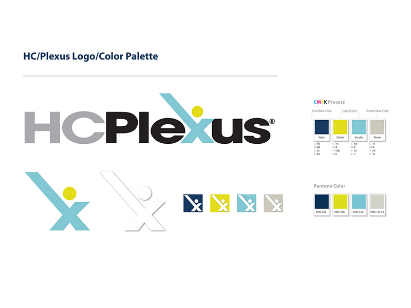 HC Plexus: logo design and branding colors